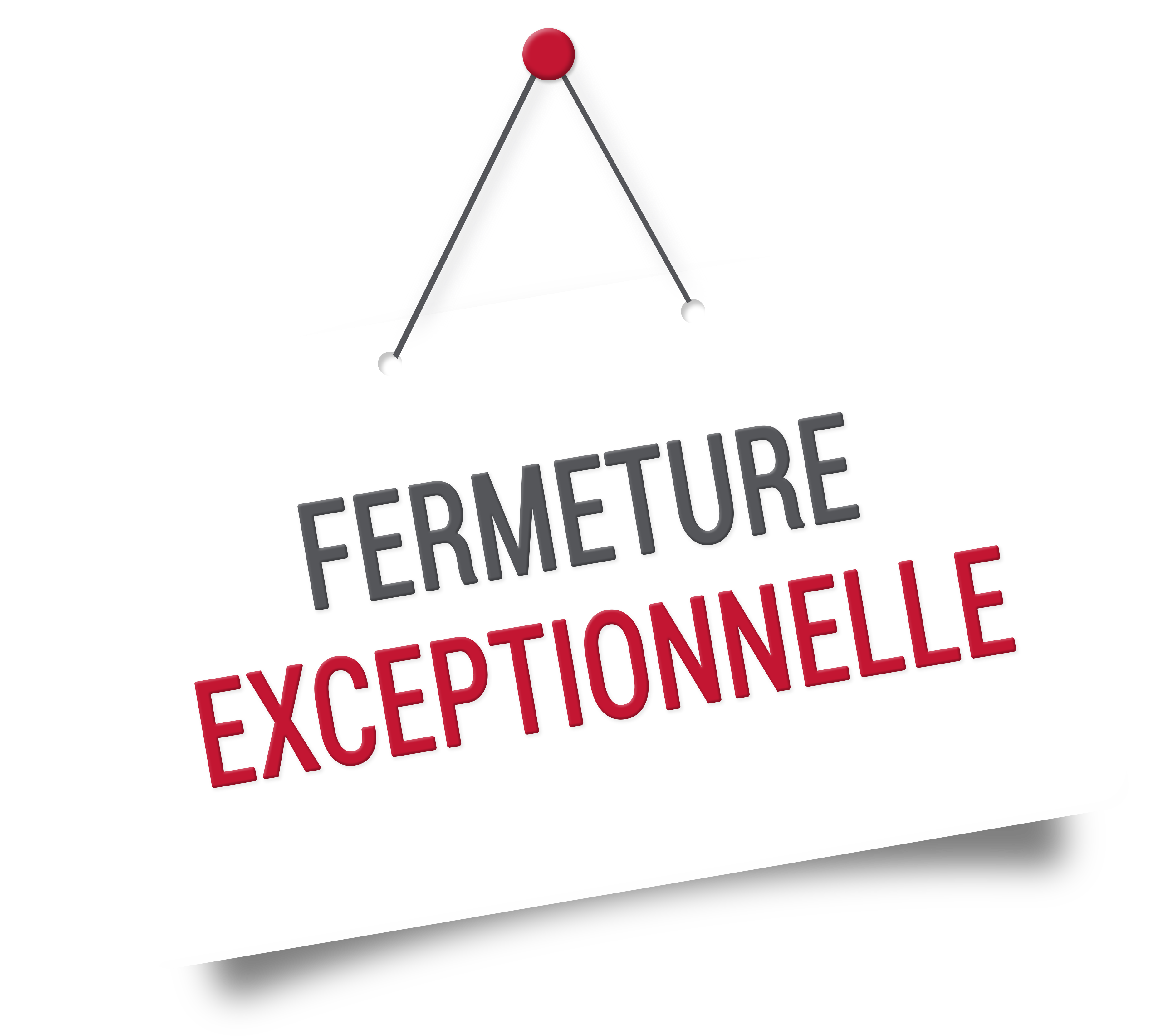Fermeture exceptionnelle - Covid19